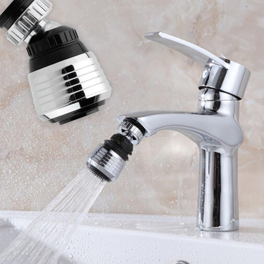 faucet adapter nozzle attached to a faucet