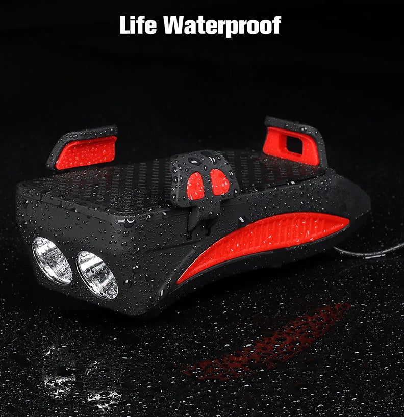 4 in 1 Waterproof Bike Front Light