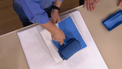 8 Piece No Mess Indoor Outdoor Paint And Stain Roller Brush