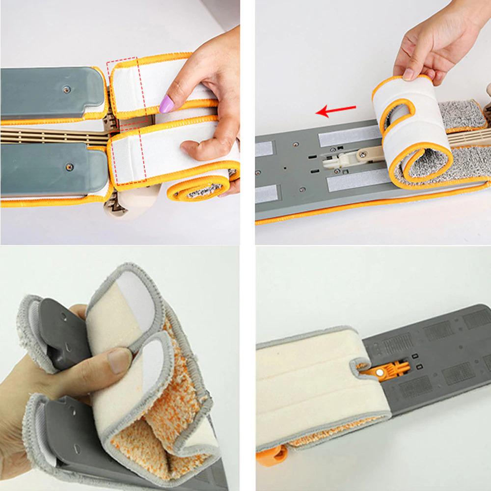 Double Sided Lazy Mop With Self Wringing Ability