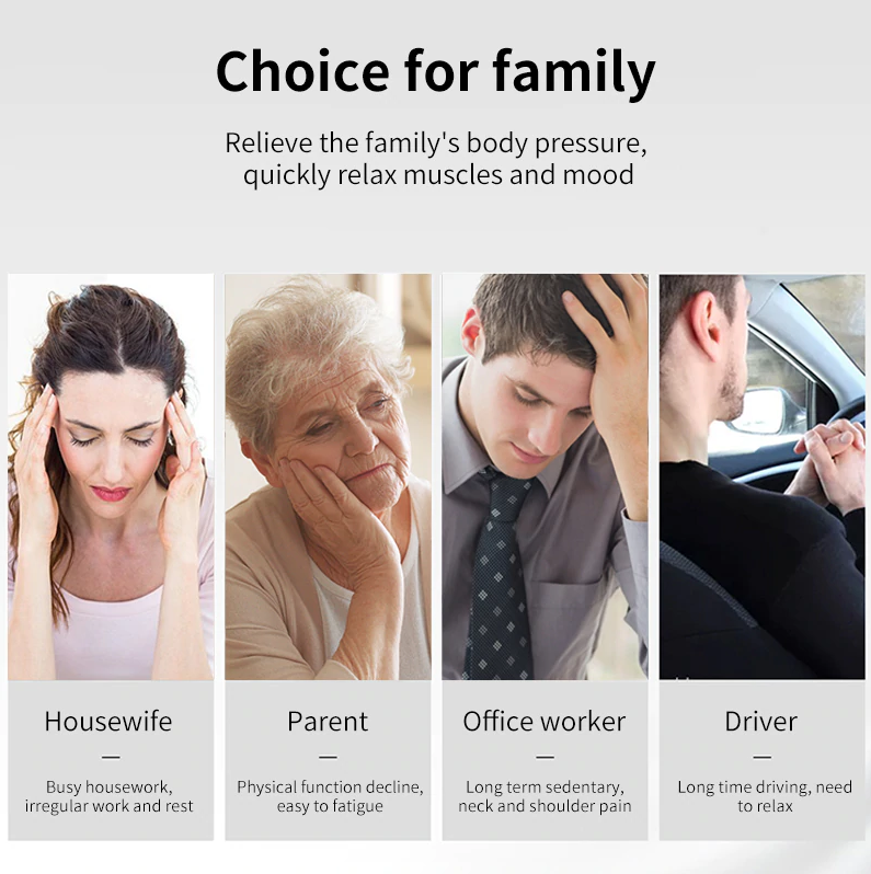 Electric Massager Back Neck Massage Hammer Vibration  Roller 