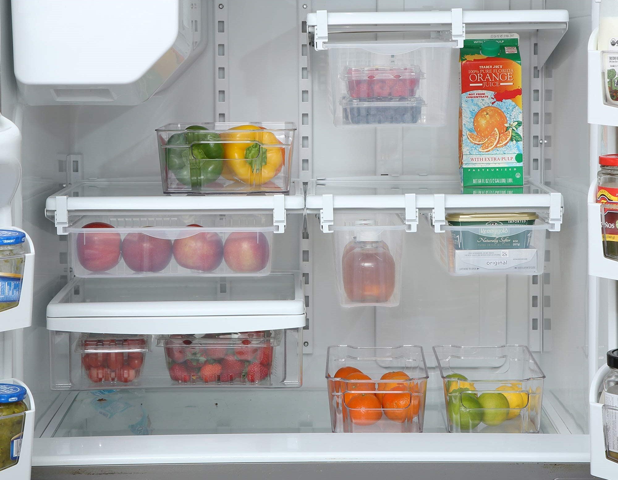 Kitchen Storage Refrigerator Partition Storage Rack