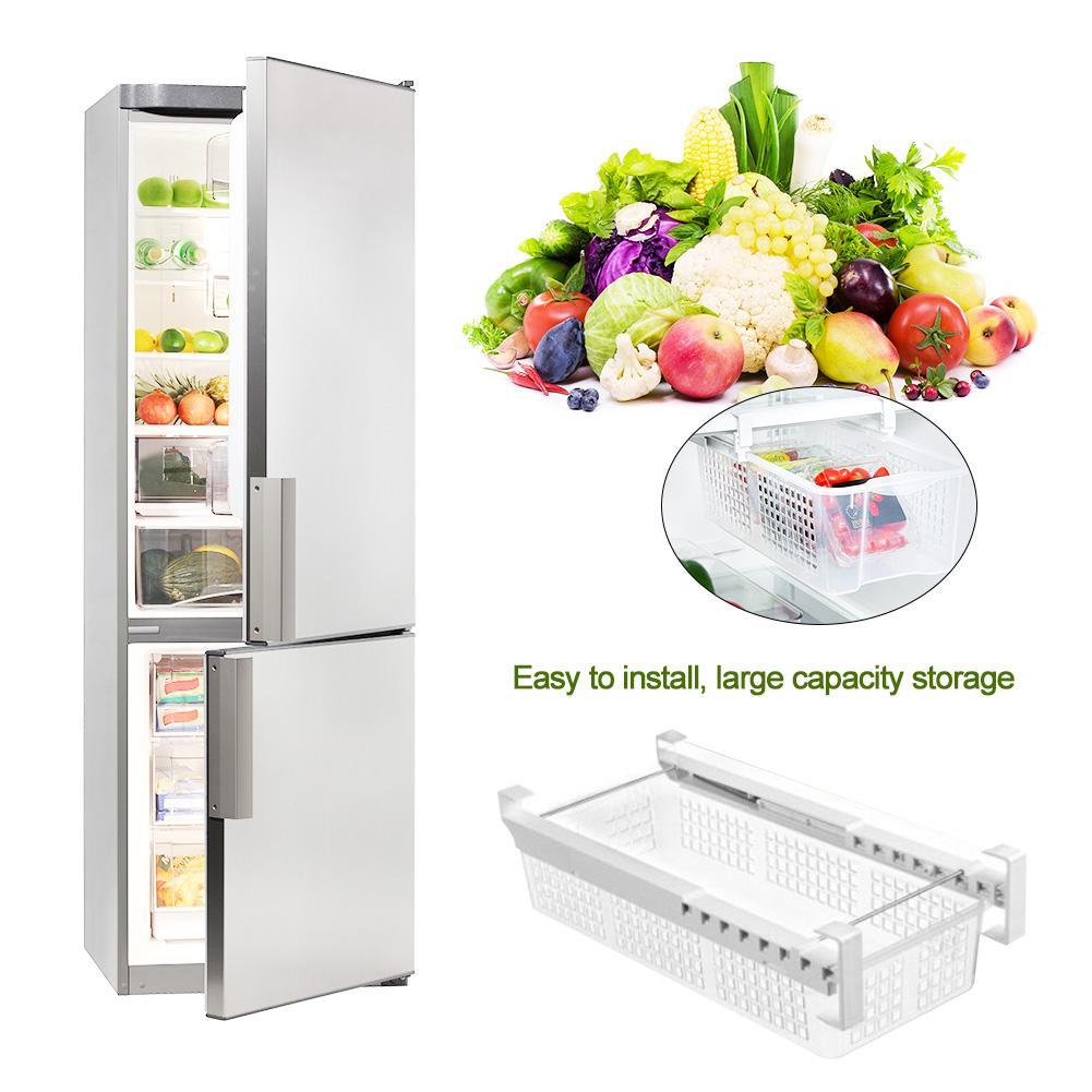 Multipurpose Fridge Storage Sliding Drawer