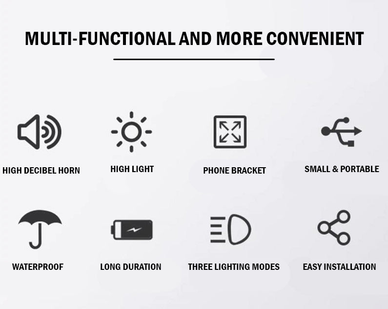 Mutifunctional Flashlight Features