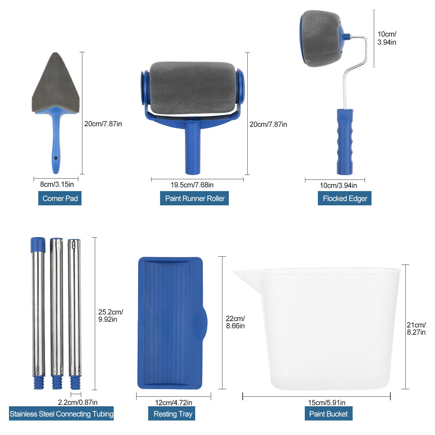 Paint Roller And Tray Set Painting Brush