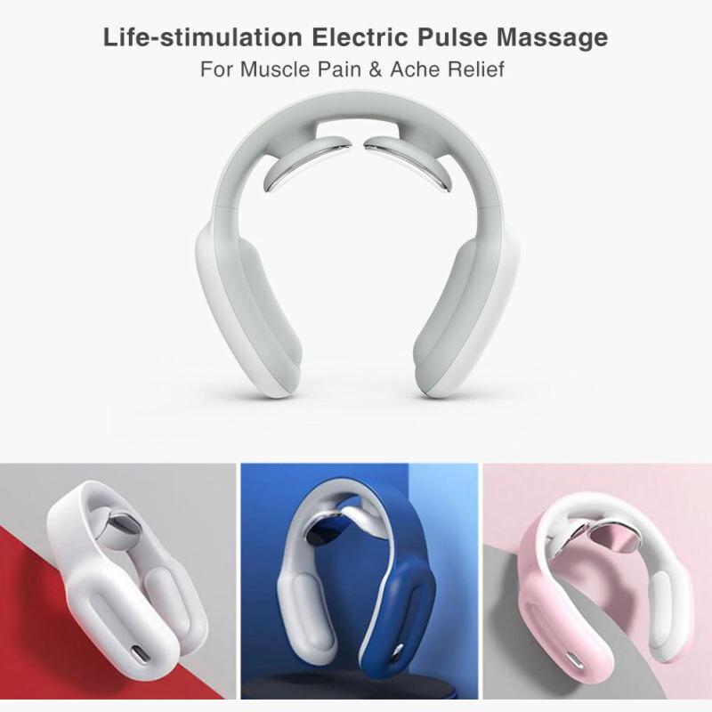Portable cervical back and neck heat massager
