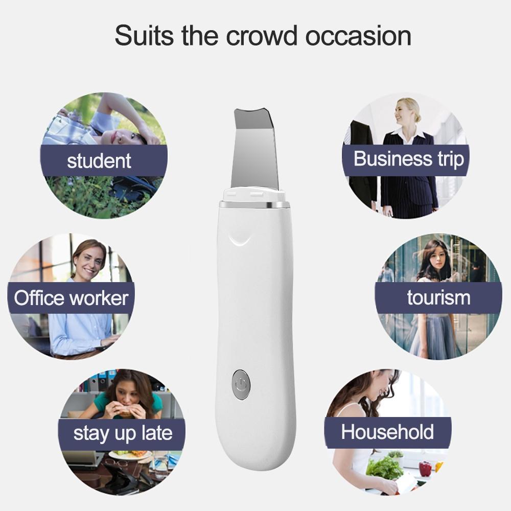 Professional Ultrasonic Skin Scrubber Exfoliator Blackhead Comdones Extractor