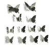 Silver Butterfly Wall Stickers