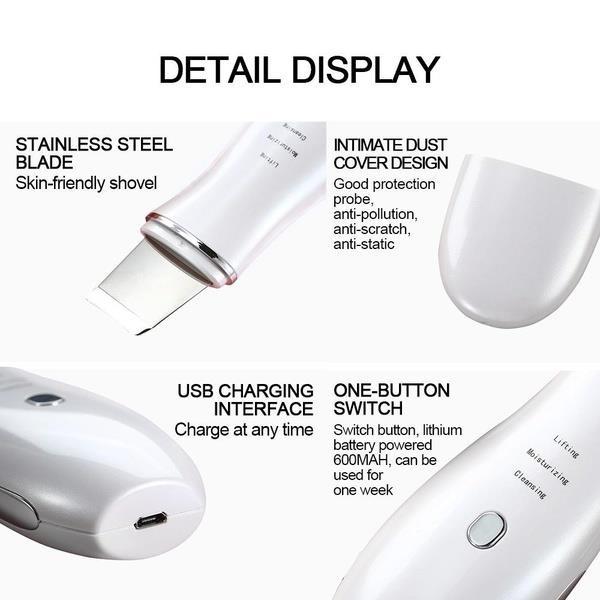 Skin Scrubber Face Spatula Blackhead Removal Acne Extractor Skin Exfoliation