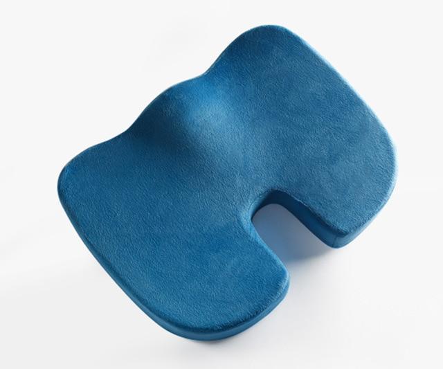 U Shaped Car Seat Cushion Blue