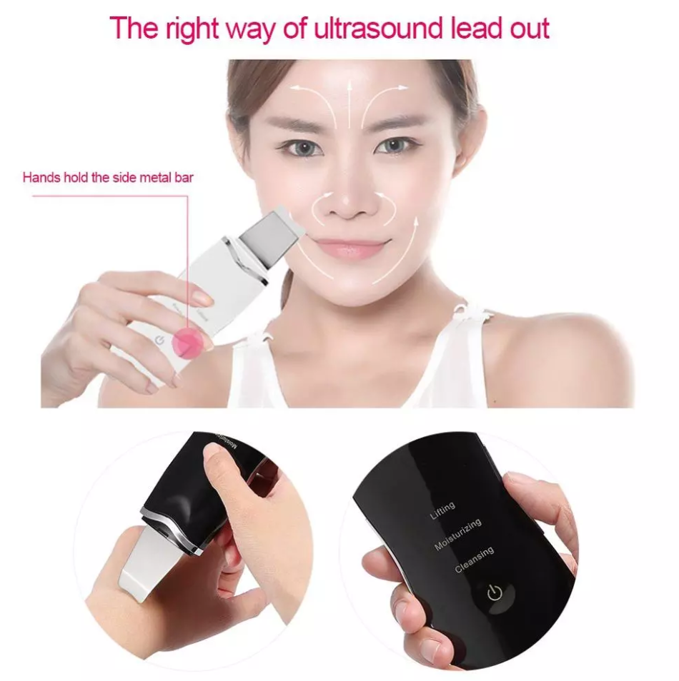 Ultrasonic Skin Scrubber Face Spatula