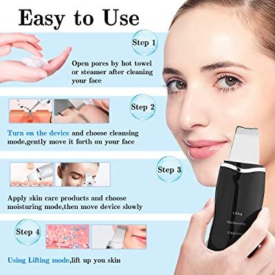 Ultrasonic Skin Scrubber Lifting
