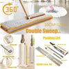 Useful Double Side Flat Mop Free Hand Washing Lazy Mop