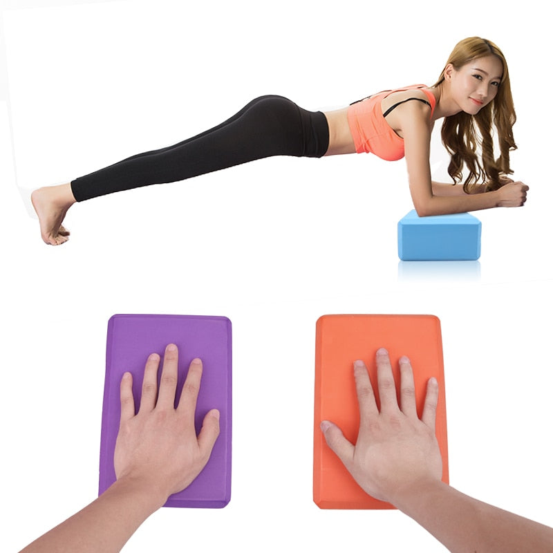 EVA Gym Blocks Foam Brick Training Exercise Fitness Set Yoga Bolster Stretching