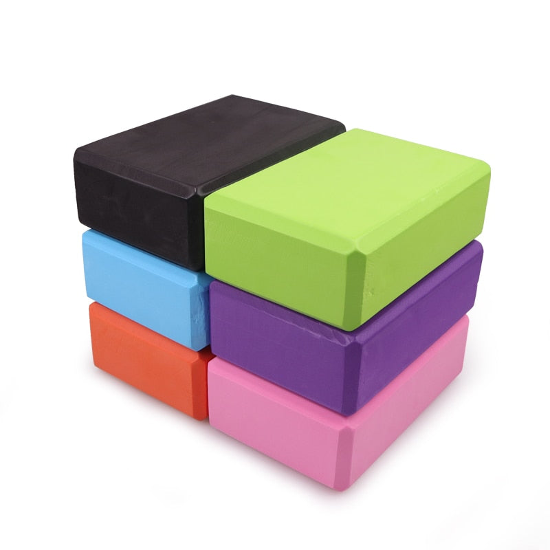 EVA Gym Blocks Foam Brick Training Exercise Fitness Set Yoga Bolster Stretching