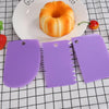 purple baking scraper sets with bread and cherry