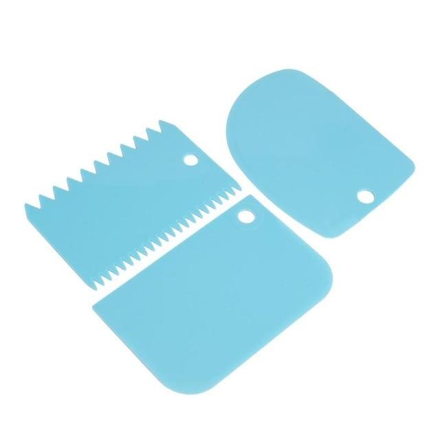 baking scraper tools dough blue