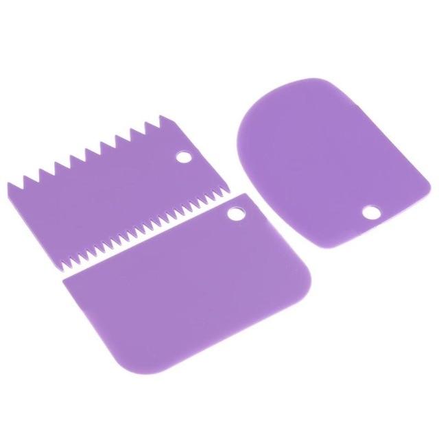 baking scraper tools for cakes purple