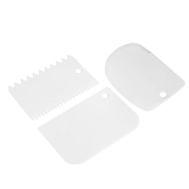 baking scraper tools set white