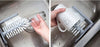 cleaning glassware using the glass cleaning brush