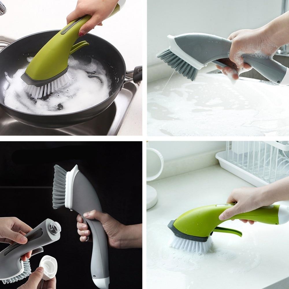 best dish brush with soap dispenser