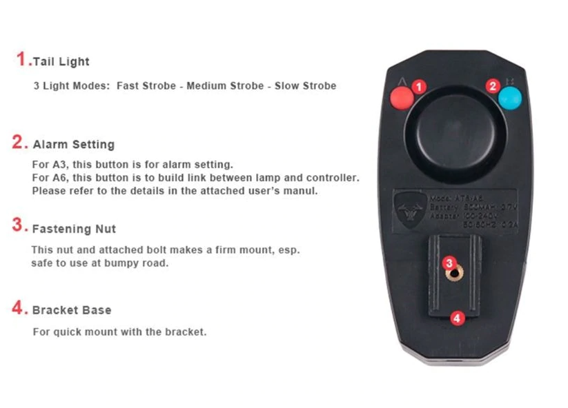 anti-theft device button settings