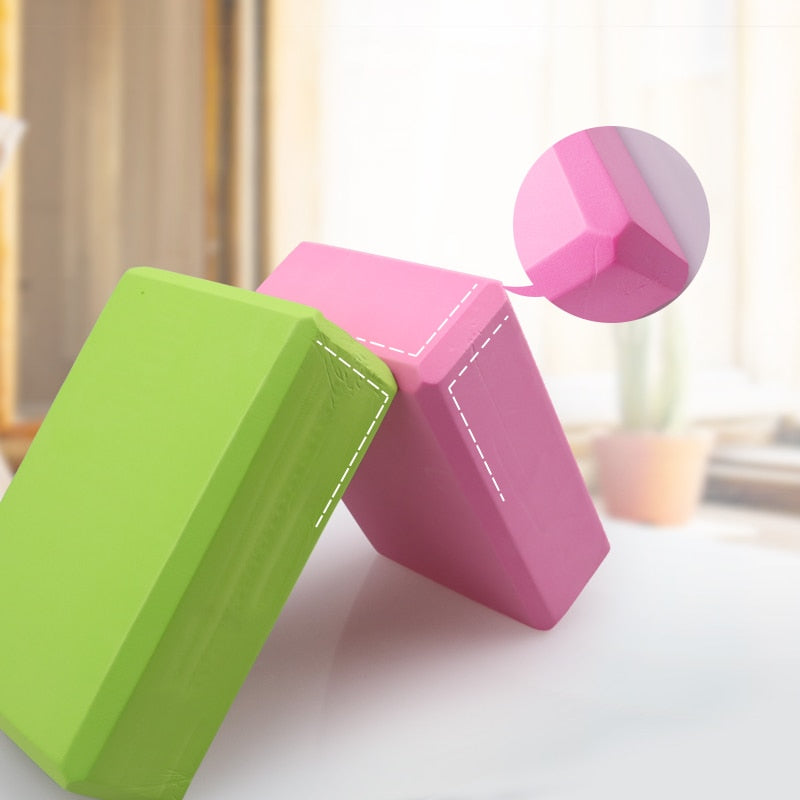 EVA Gym Blocks Foam Brick Training Exercise Fitness Set Yoga Bolster Stretching