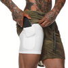 camo running shorts mens