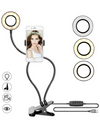 clamp phone holder with ring light