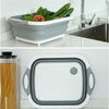 collapsible cutting board with dish tub