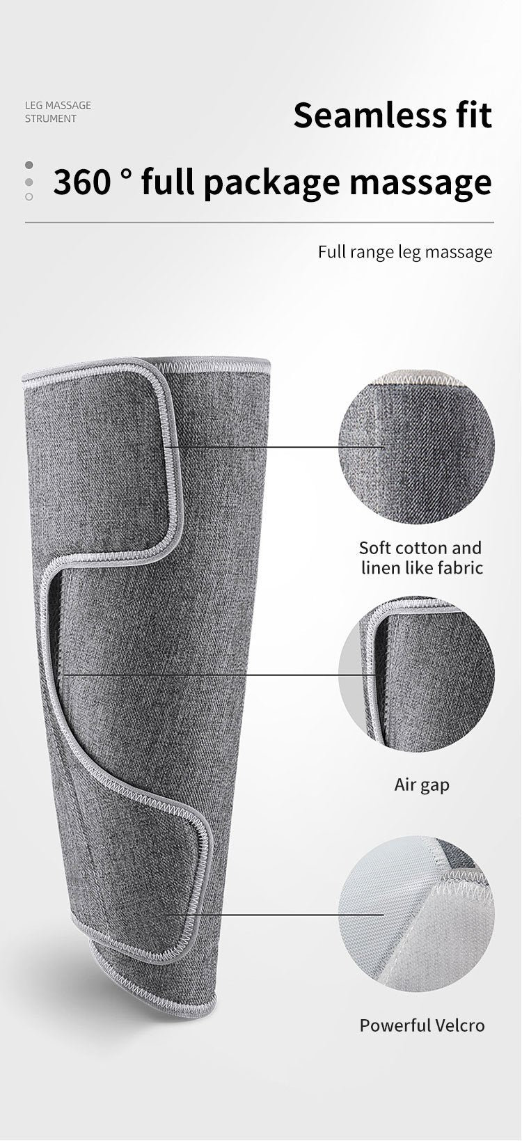 cordless compression leg arm massager