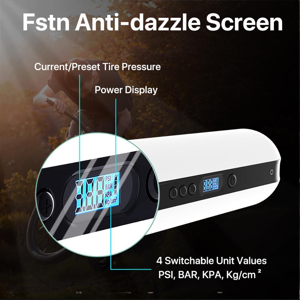 cycplus bike pump digital screen