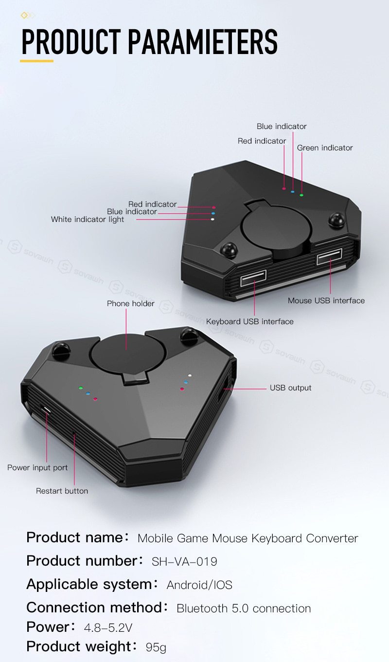 gamepad converter product parameters