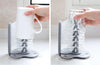 hand cleaning the glassware using the glass cleaning brush