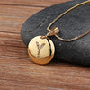 gold initial letter Y pendant necklace