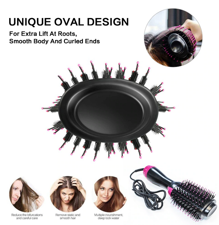 hair dryer straightener and volumizer brush