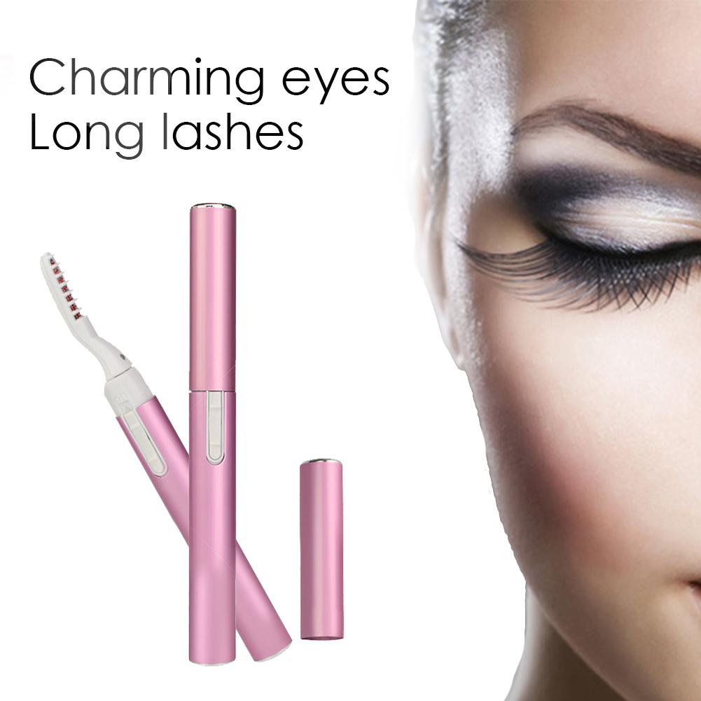 how do i use a heated eyelash curler