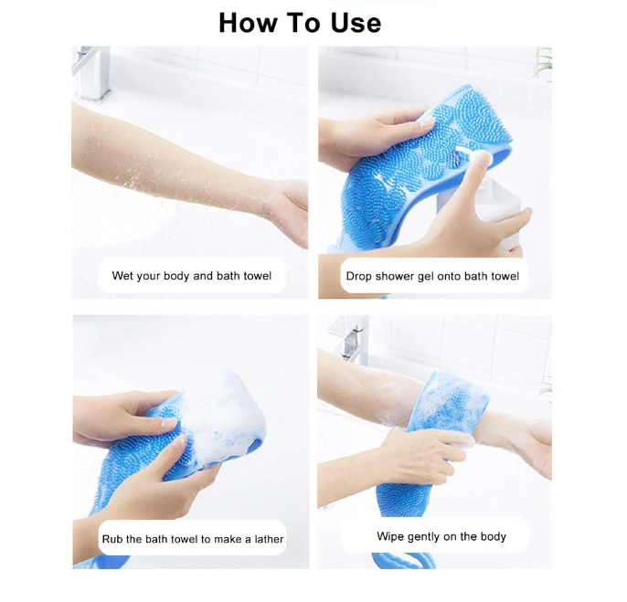 how to use silicone exfoliator