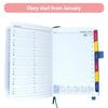 leather planner with notes