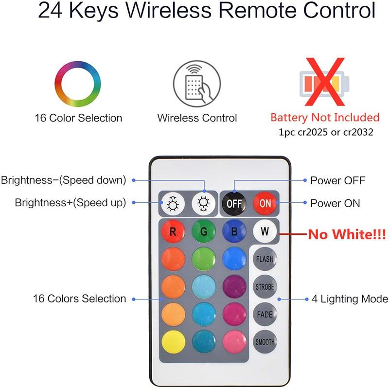 LED strip lights wireless remote control manual