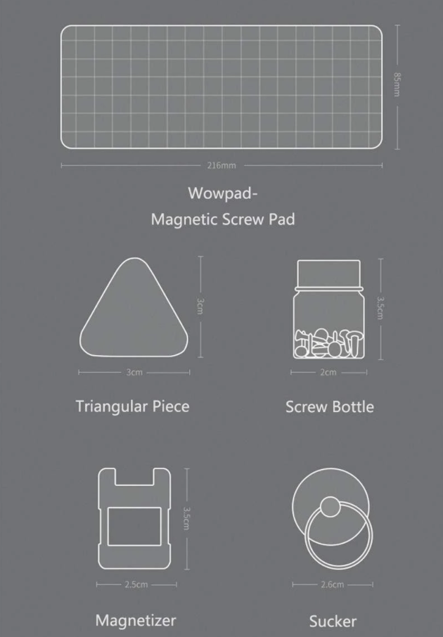 wowpad magnetic screwpad and set