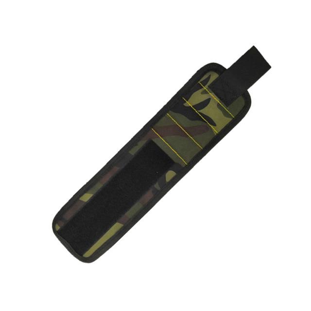 magnetic wrist band for holding bits