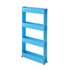 Storage Shelf Plastic Rack Four Layered Blue