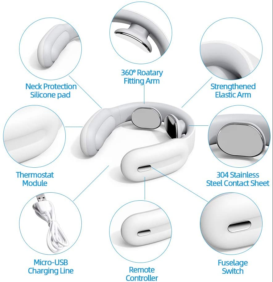 neck massager with heating function