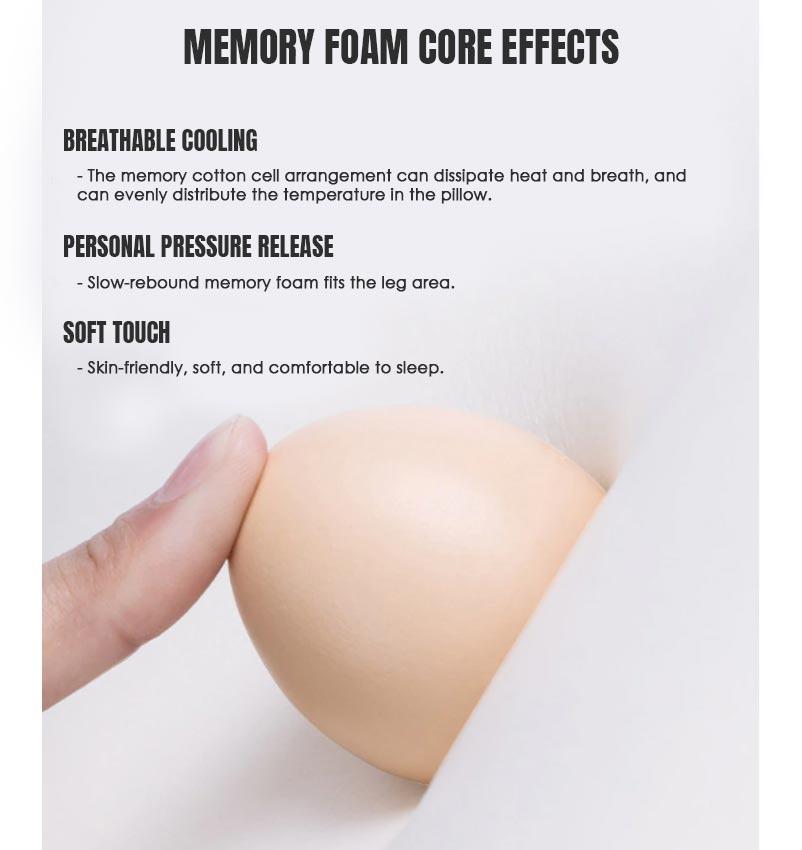 pelvic pillow orthopedic leg pillow with memory foam