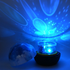 planetary blue led lamp projection