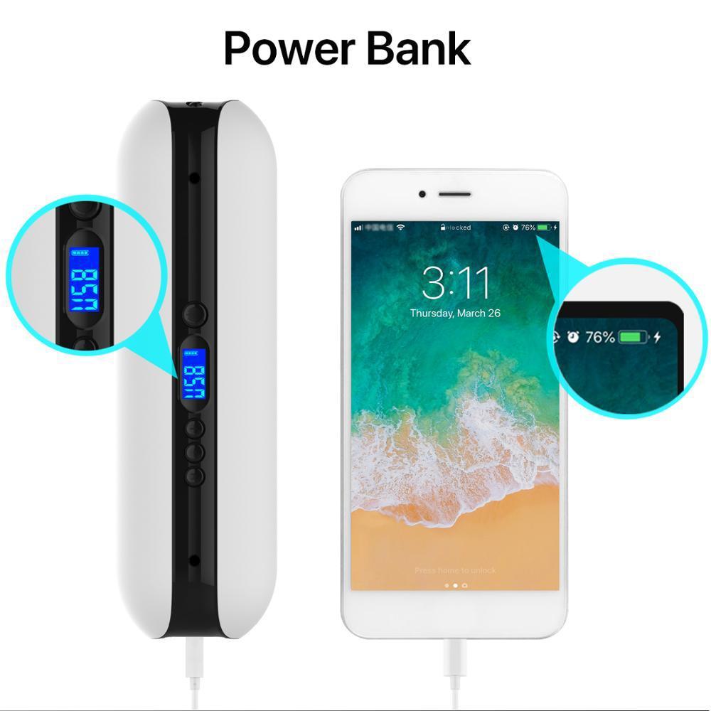 portable air compressor pump with phone