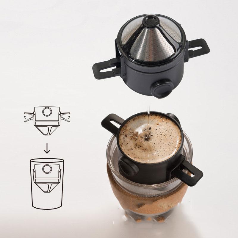 coffee filter and coffee cup