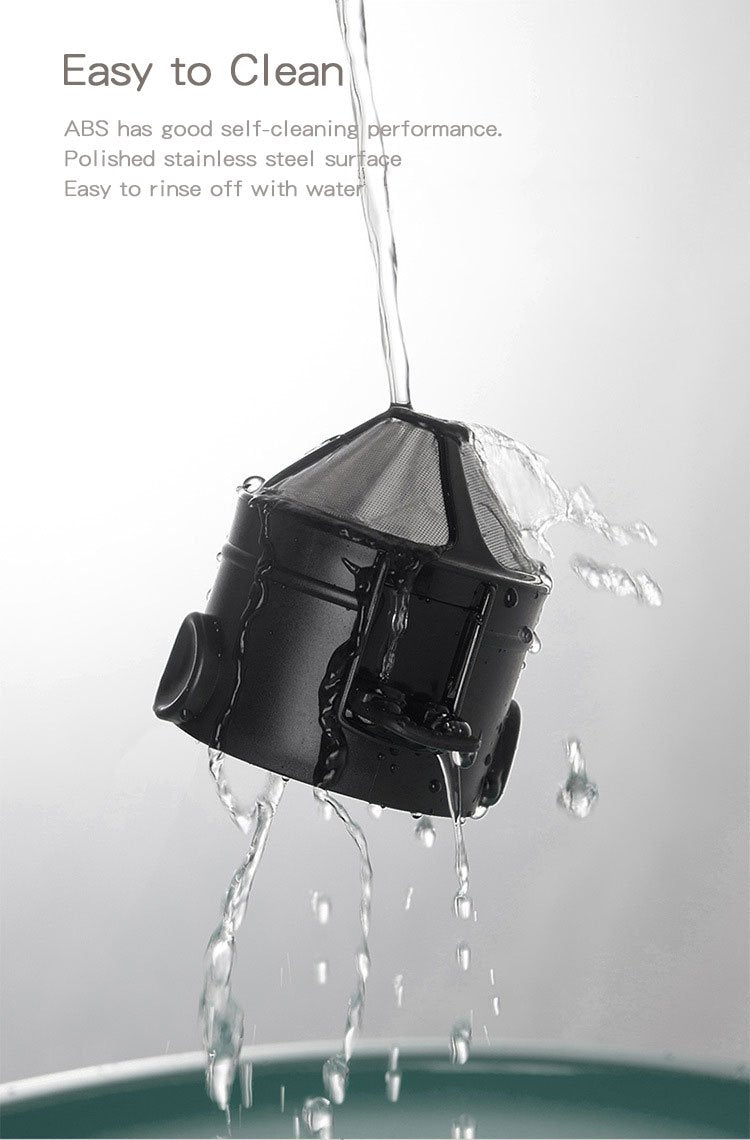 coffee filter splashed with water