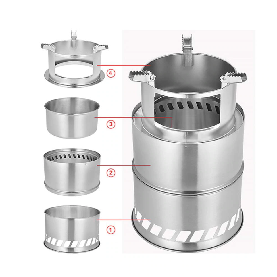portable double burner camping stove